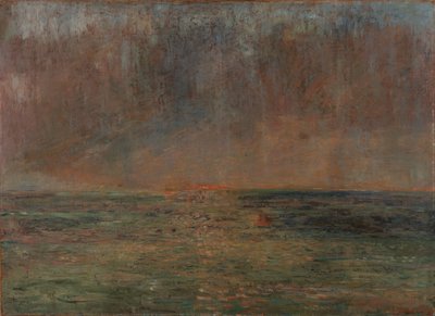 Large Seascape - Sunset by James Ensor