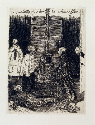 Skeletons Trying to Warm Themselves by James Ensor