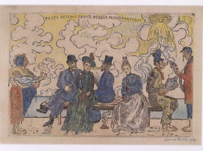 Pestilence Below, Pestilence Above, Pestilence Everywhere by James Ensor