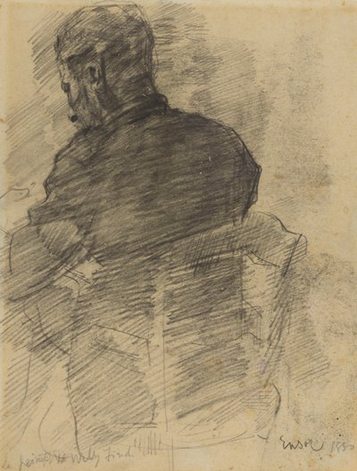 Willy Finch Seen from Behind by James Ensor