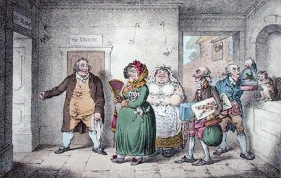 An Old Maid on a Journey by James Gillray