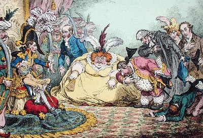 Introduction of Citizen Volpone & His Suite at Paris by James Gillray