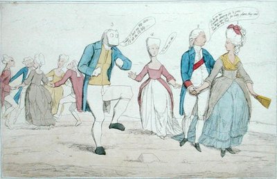 Monuments lately discovered on Salisbury Plain, published by Hannah Humphrey in 1782 by James Gillray