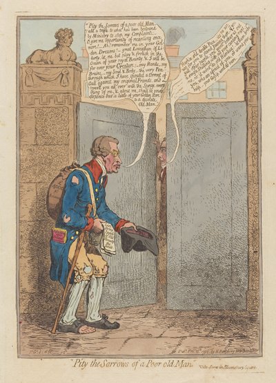 Pity the Sorrows of a Poor Old Man by James Gillray