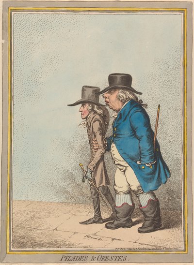 Pylades & Orestes (Stadtholder & His Secretary) by James Gillray