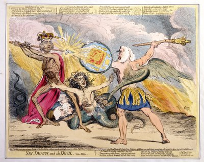 Sin, Death, and the Devil by James Gillray