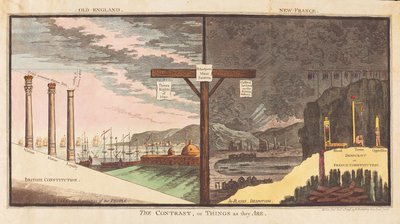 The Contrast or Things as they Are by James Gillray