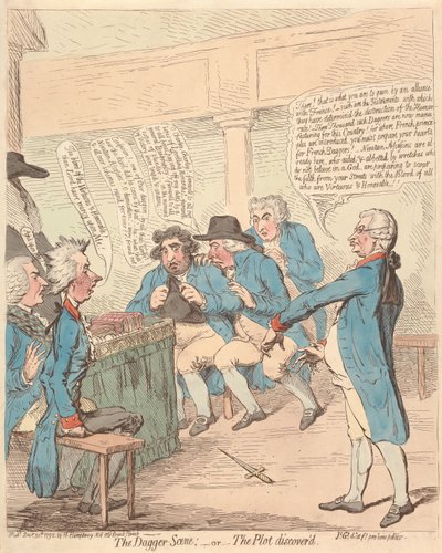 The Dagger Scene: or The Plot Discovered by James Gillray
