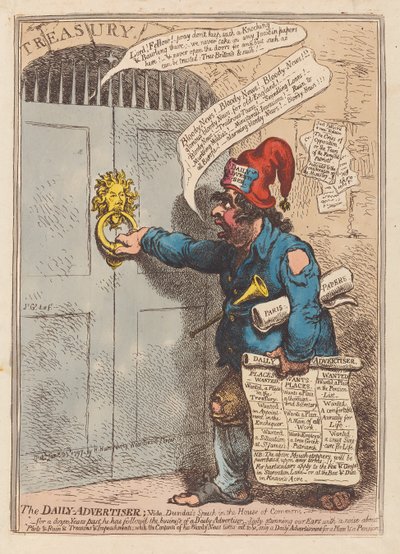 The Daily Advertiser by James Gillray