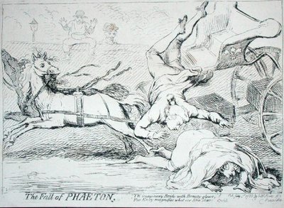 The Fall of Phaeton by James Gillray