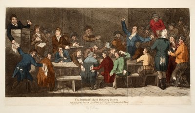 The Robbing Hood Debating Society (pub S. Tipper, 1st January 1809) by James Gillray