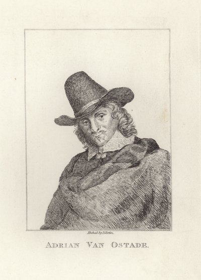 Adriaen van Ostade, Baptised as Adriaen Jansz Hendricx. Etched by James Girtin. by James Girtin