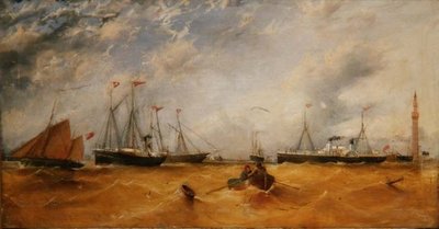 Shipping at the North of Grimsby Harbour by James H. Wheldon