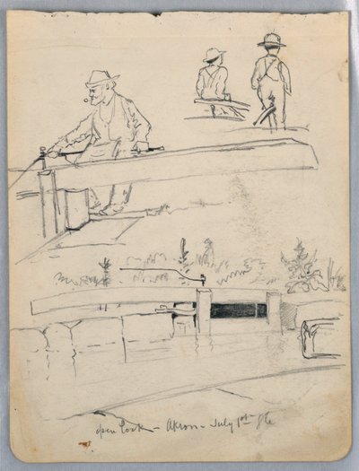Open Lock, Akron, Ohio by James Henry Moser