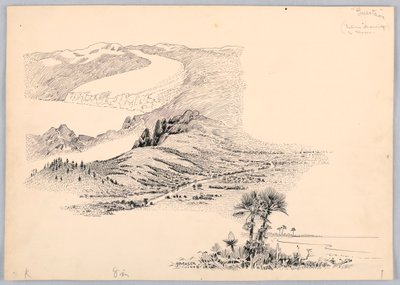 Three Landscapes, Design for Washington Board of Trade Dinner, May 13, 1908 by James Henry Moser