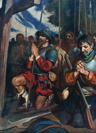 The Whole Army Knelt in the Mud and Confessed Their Sins by James Henry Robinson