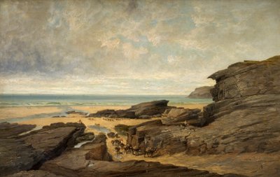 Low Water, Trebarwith Strand, Tintagel, Cornwall by James Holland