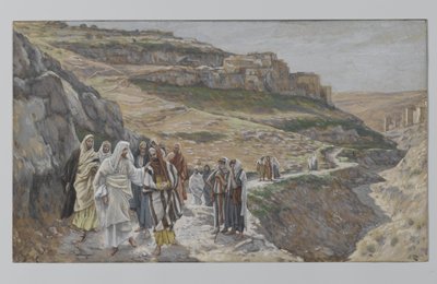 Jesus Discourses with His Disciples, illustration from The Life of Our Lord Jesus Christ by James Jacques Joseph Tissot