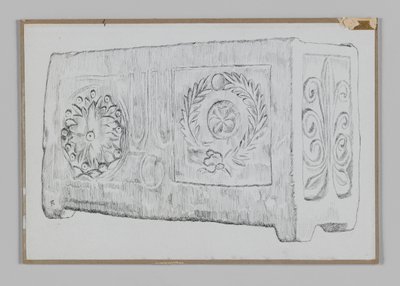 Jewish ossuary, illustration from The Life of Our Lord Jesus Christ by James Jacques Joseph Tissot