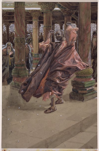 Judas Repents and Returns the Money, illustration for The Life of Christ by James Jacques Joseph Tissot
