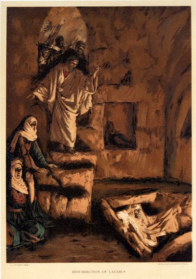 Resurrection of Lazarus by James Jacques Joseph after Tissot