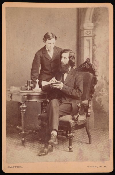 Portrait of Samuel Edward Warren 1831-1909 with Student, Before 1877 by James M Capper