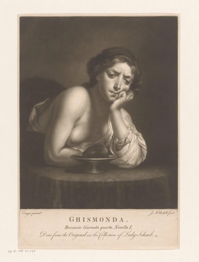 Sigismunda with the Heart of Guiscardo by James McArdell