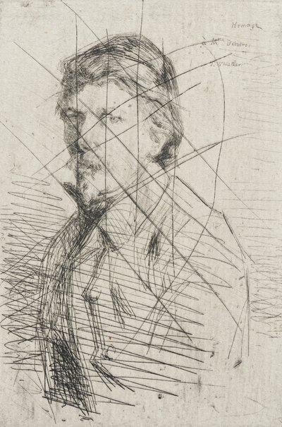 August Delatre by James McNeill Whistler