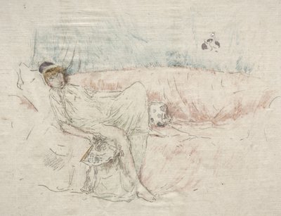 Draped Figure Reclining by James McNeill Whistler