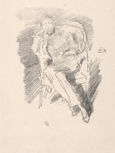 Firelight - Joseph Pennell, No. 2 by James McNeill Whistler