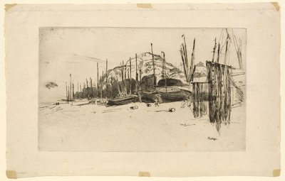 Fishing Boats, Hastings by James Abbott McNeill Whistler
