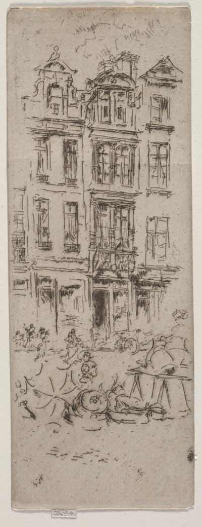 Flower Market, Brussels by James McNeill Whistler