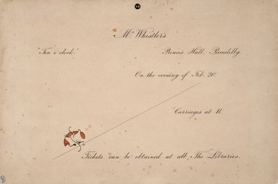 Invitation to Mr. Whistler