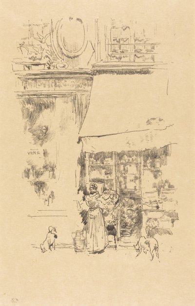The Fruit Shop on Rue de Grenelle by James McNeill Whistler