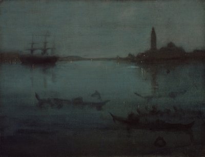 Nocturne in Blue and Silver: The Lagoon, Venice by James McNeill Whistler