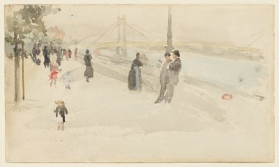 Pink and Silver - Chelsea, the Embankment by James McNeill Whistler