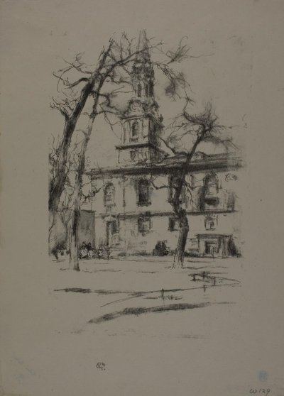 St. Giles-in-the-Fields by James Abbott McNeill Whistler