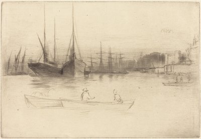 Steamboats off the Tower by James McNeill Whistler