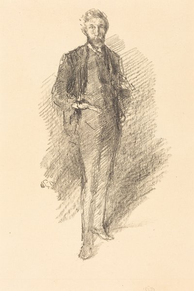 Study: Joseph Pennell by James McNeill Whistler