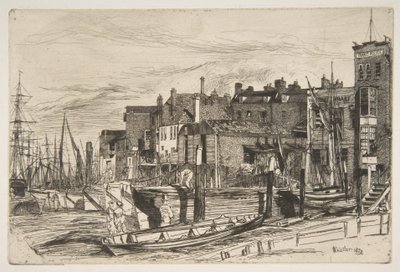 Thames Police (Wapping Wharf) by James McNeill Whistler