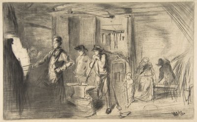 The Forge, from "A Series of Sixteen Etchings of Scenes on the Thames and Other Subjects" by James McNeill Whistler