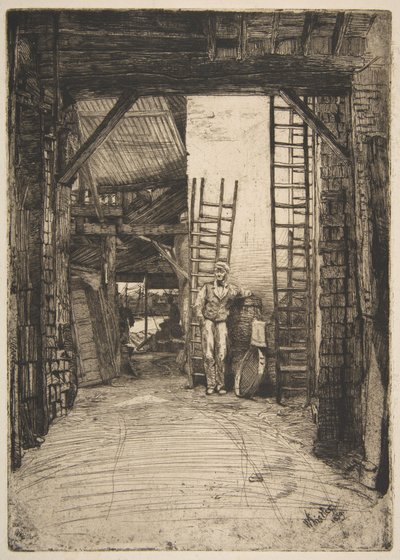 The Lime-Burner (W. Jones, Lime-Burner, Thames Street) by James McNeill Whistler