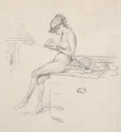 The Little Nude Model Reading by James McNeill Whistler