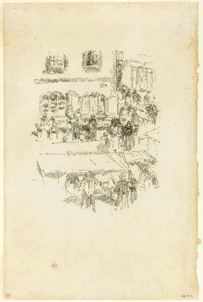 The Marketplace, Vitré by James McNeill Whistler