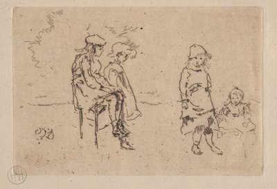The Menpes Children by James McNeill Whistler