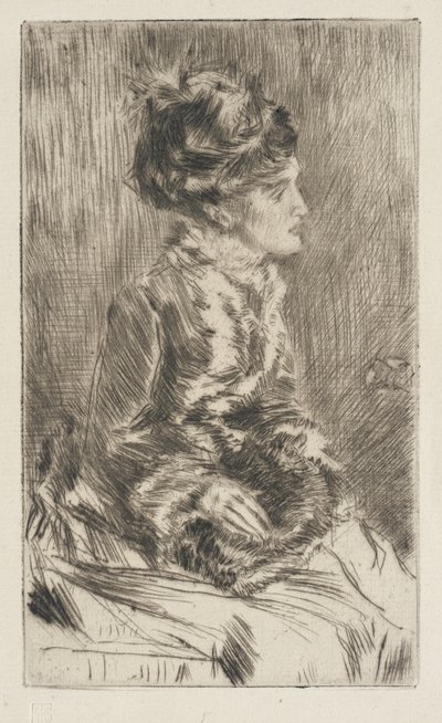 The Muff by James McNeill Whistler