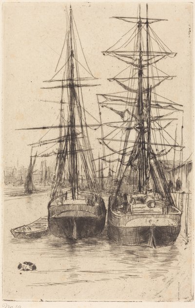Two Ships by James McNeill Whistler
