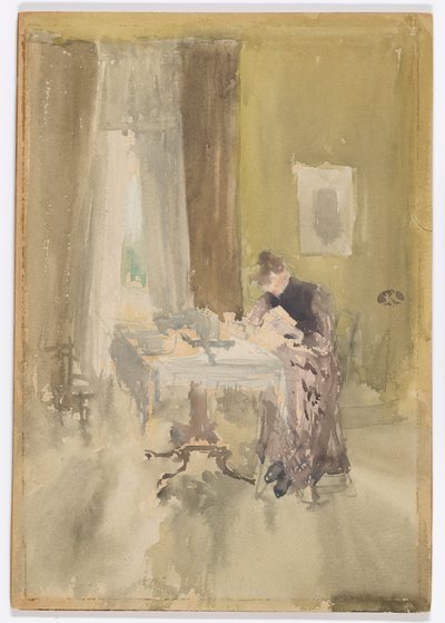 Violet and Amber–Tea by James Abbott McNeill Whistler