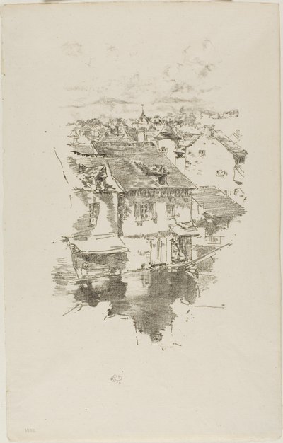 Vitré: The Canal by James McNeill Whistler