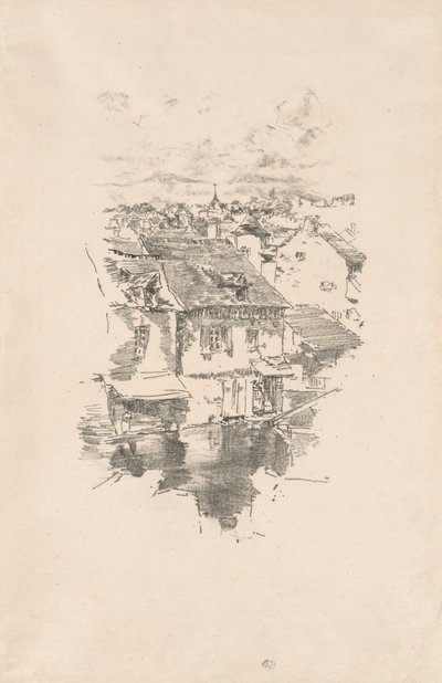 Vitré: The Canal by James McNeill Whistler